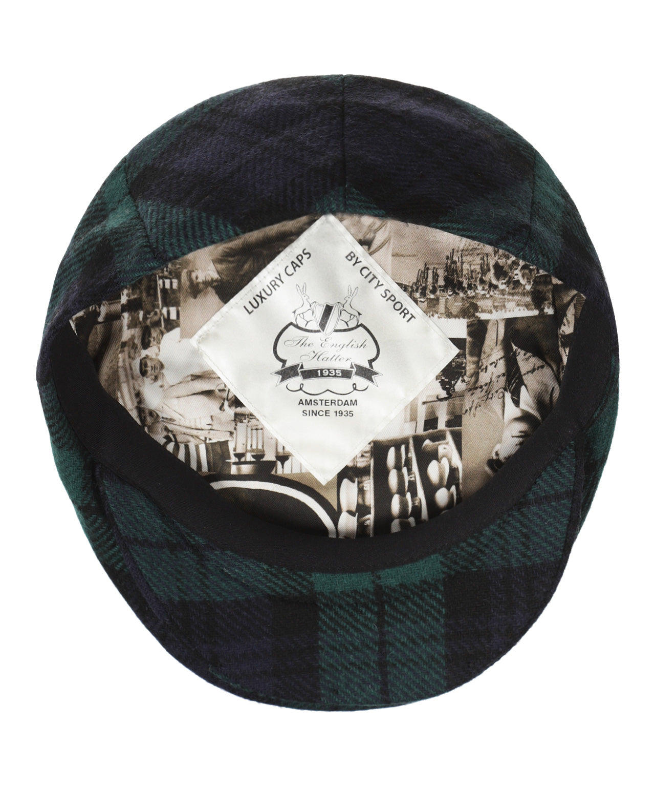 Klassieke Cap 90 Years | Groen Navy Tartan
