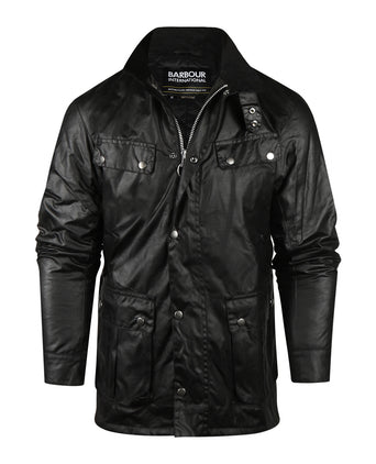 Barbour Intl. Duke Wax Jacket | Zwart