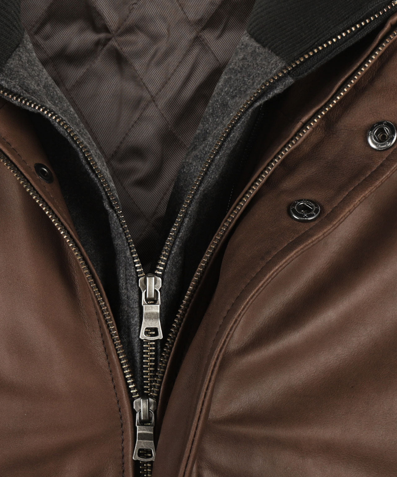 Lederjacke | Braun