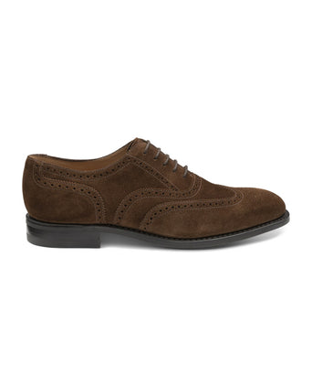 Loake 302 Full Brogue Suede | Bruin
