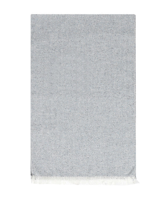 Zijden sjaal | Licht Blauw Grijs