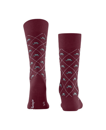 Burlington Socks Black Cab | Red