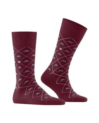 Burlington Socks Black Cab | Red