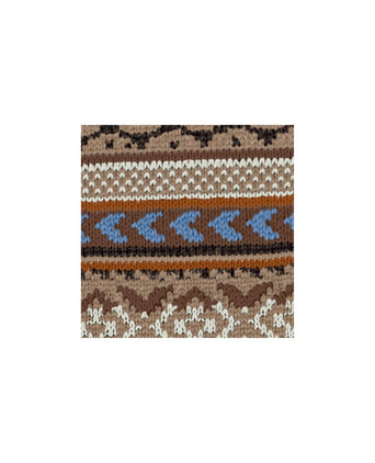 Burlington Fair Isle Sock | Brown