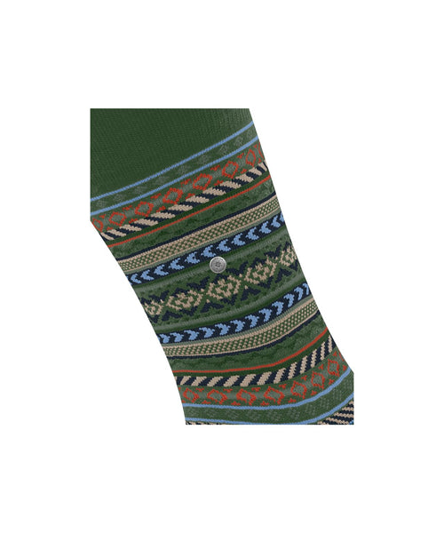 Burlington Fair Isle Sock | Green