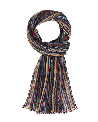 Sjaal gebreid 40X180 | Blauw