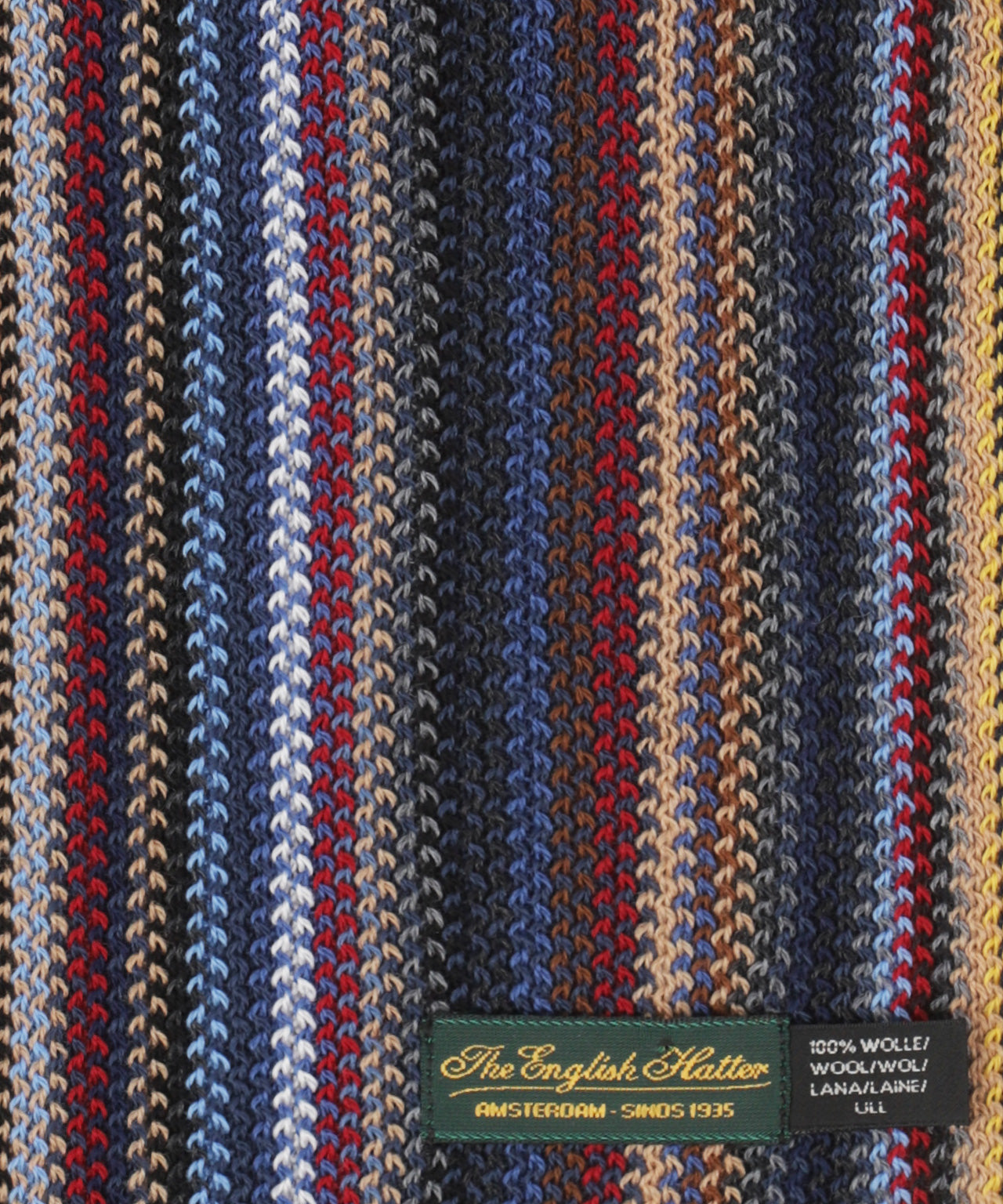 Gestrickter Schal 40 x 180 | Blau