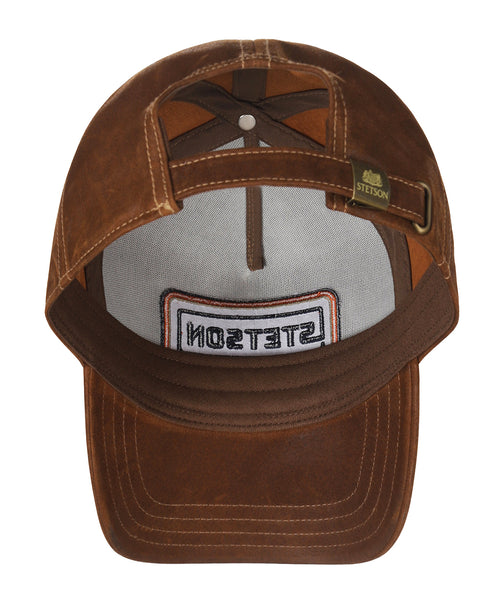 Stetson Trucker Cap Cotton Linen Stripe | Brown