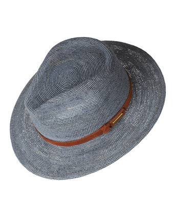 Stetson Traveller Raffia Chrochet | Denim Blauw