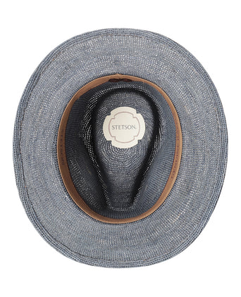 Stetson Traveller Raffia Chrochet | Denim Blauw