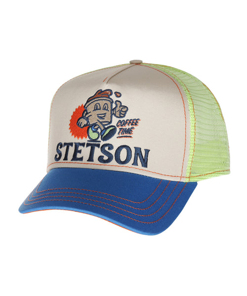 Stetson Trucker Cap Barista Coffee Time | Blauw Beige