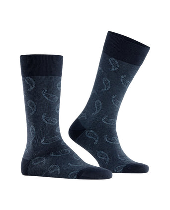 Burlington Sock Paisley | Blue