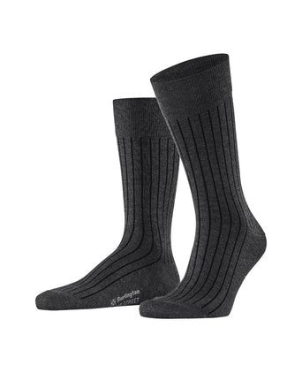 Burlington Sock Duke Street | Anthracite Mel.