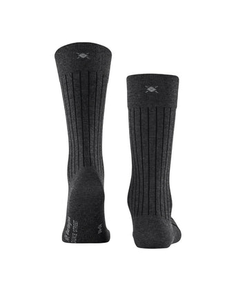 Burlington Sock Duke Street | Anthracite Mel.