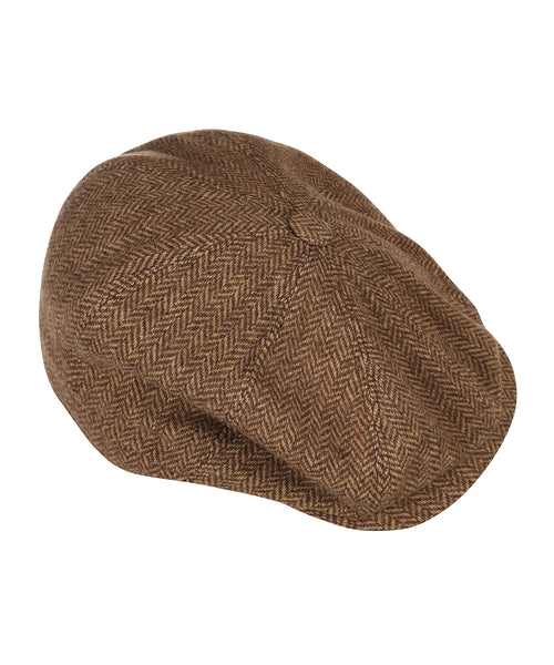 Christy Newsboy Tweed Cap | Brown