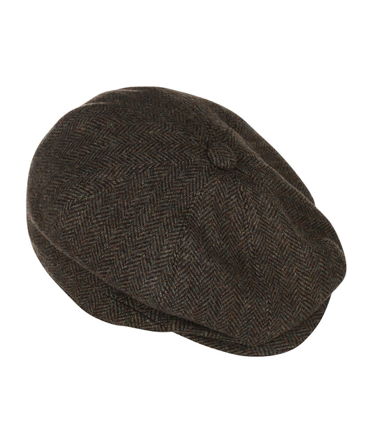 Christy Schiebermütze aus Tweed | Grün