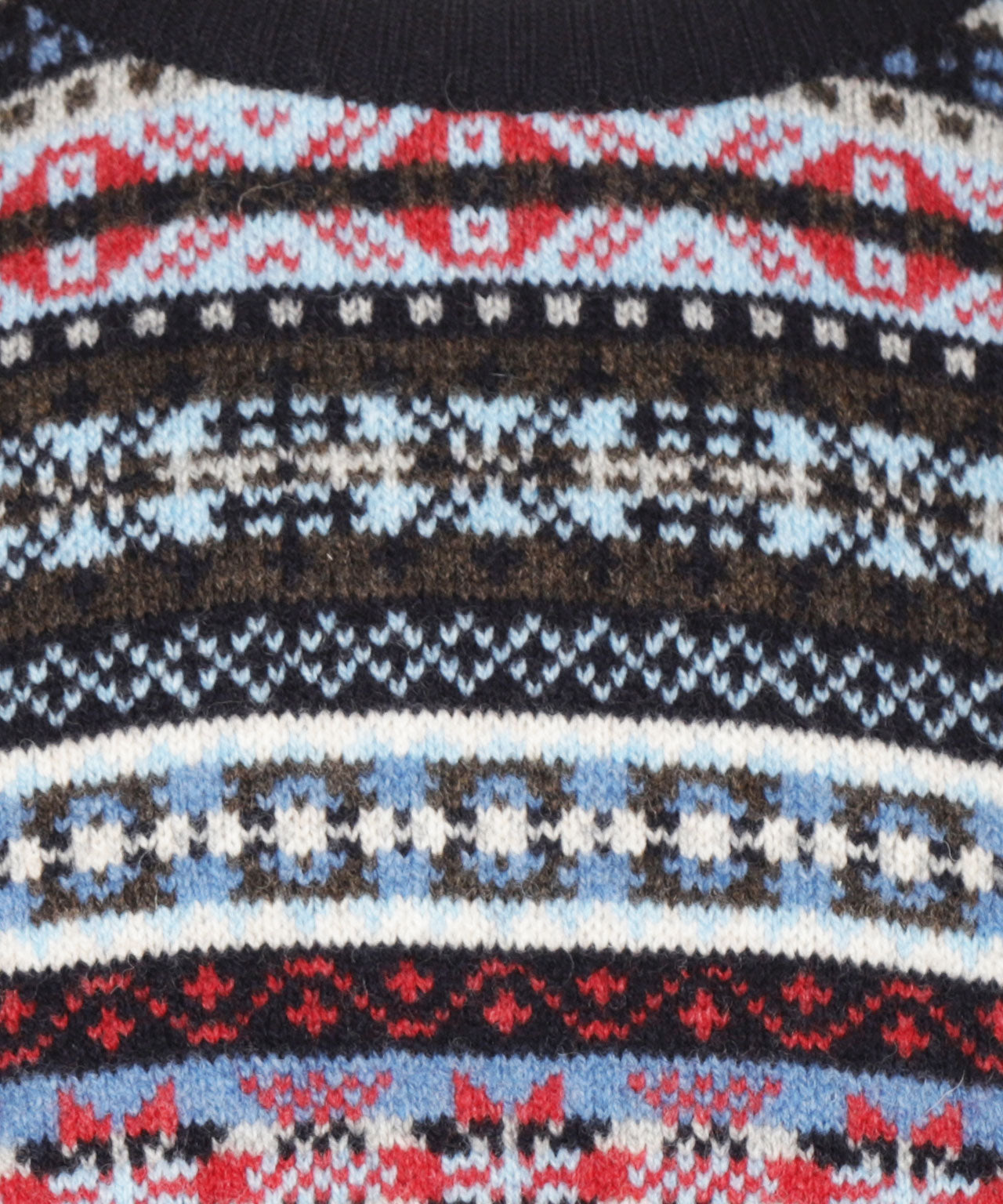 Fairisle Ronde Hals | Navy
