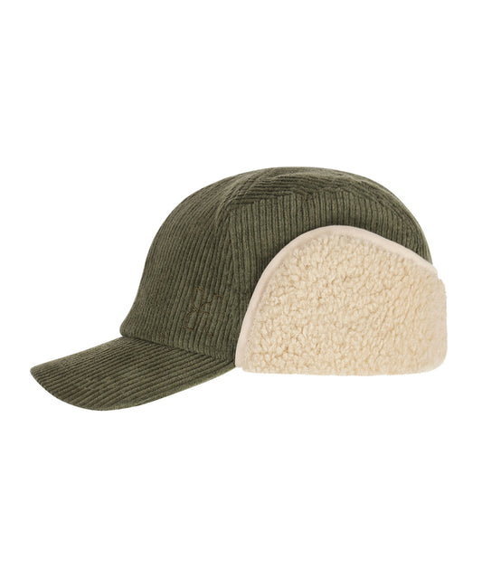 Corduroy Trapper Cap | Olijf