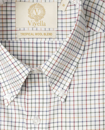 Viyella Shirt Tropical Wool Blend | Bruin