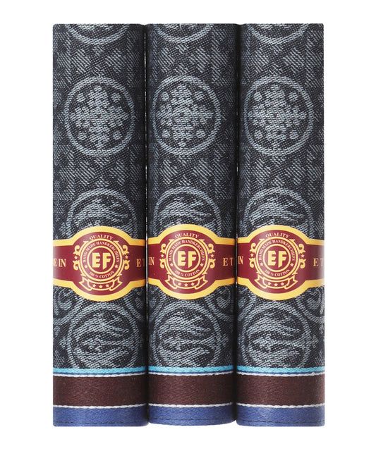 Houten Doosje Herenzakdoeken | Donkerblauw design
