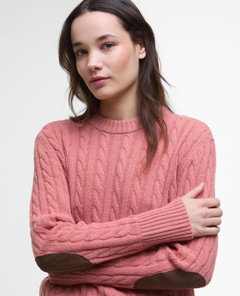 Barbour Dames Belford Knited Jumper | Roze