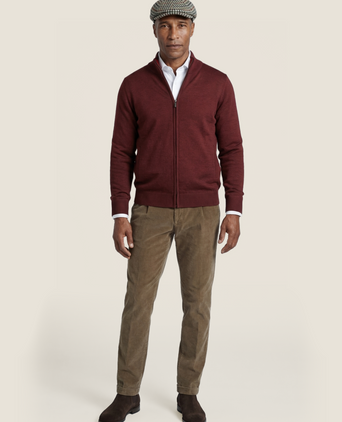 Merino Ritsvest | Rood