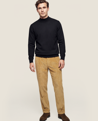 Turtle sweater Merino wool | Navy