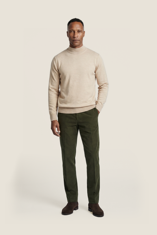 Turtle sweater Merino wool | Beige
