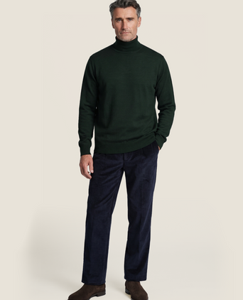 Turtleneck Merino wool | Green