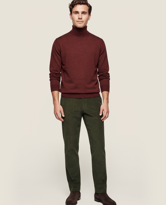 Turtleneck Merino wool | Bordeaux