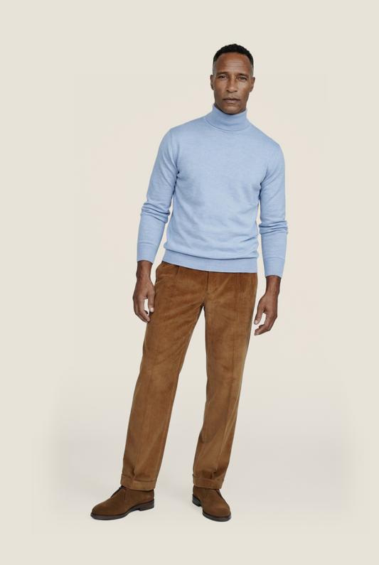 Turtleneck Merino wool | Light Blue
