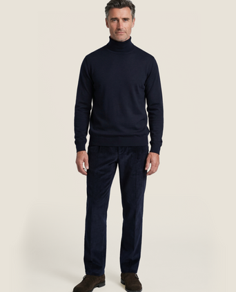 Turtleneck Merino wool | Navy