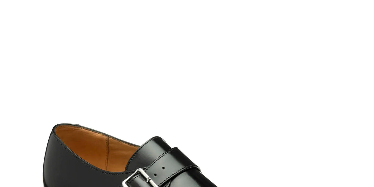 Strap Monk Shoe | Black Polished