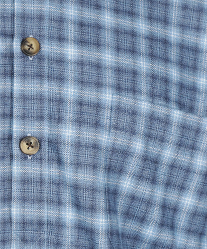 Klassisches Flanell-Nachthemd | Blau