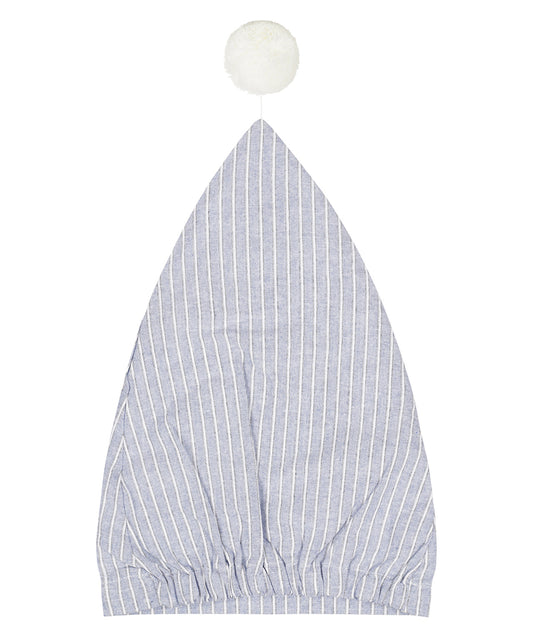 Flannel Nightcap | Blauw Witte Streep