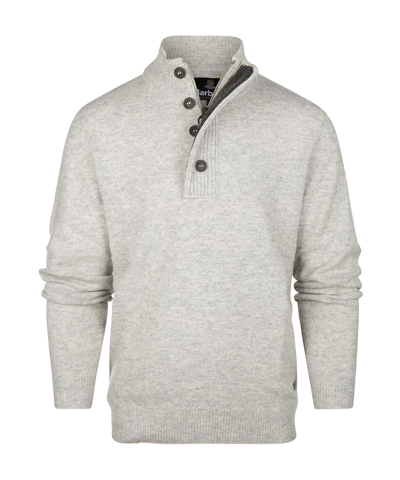 Elbow Patch Sweatshirt | Light Grey