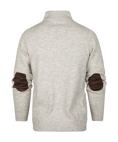 Elbow Patch Sweatshirt | Light Grey