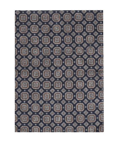 100% Wollen Sjaal | Navy Design