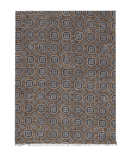 100% Wollen Sjaal | Bruin Design