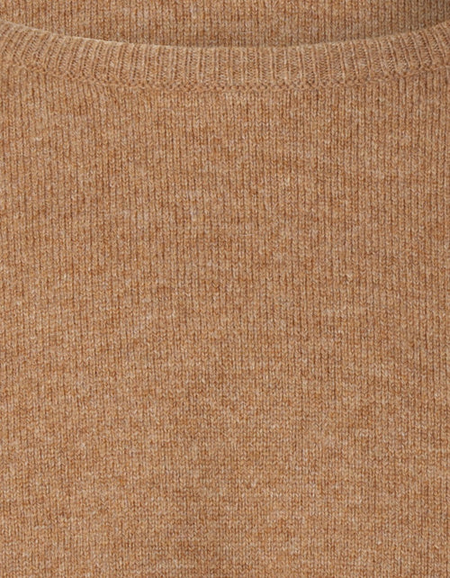 William Lockie Round Neck Lambswool Pullover | Driftwood