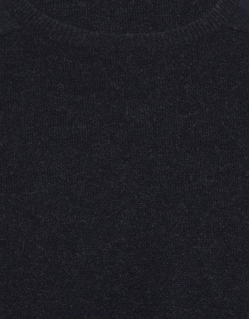 William Lockie Ronde Hals Lamswol Pullover | Oxford Blue