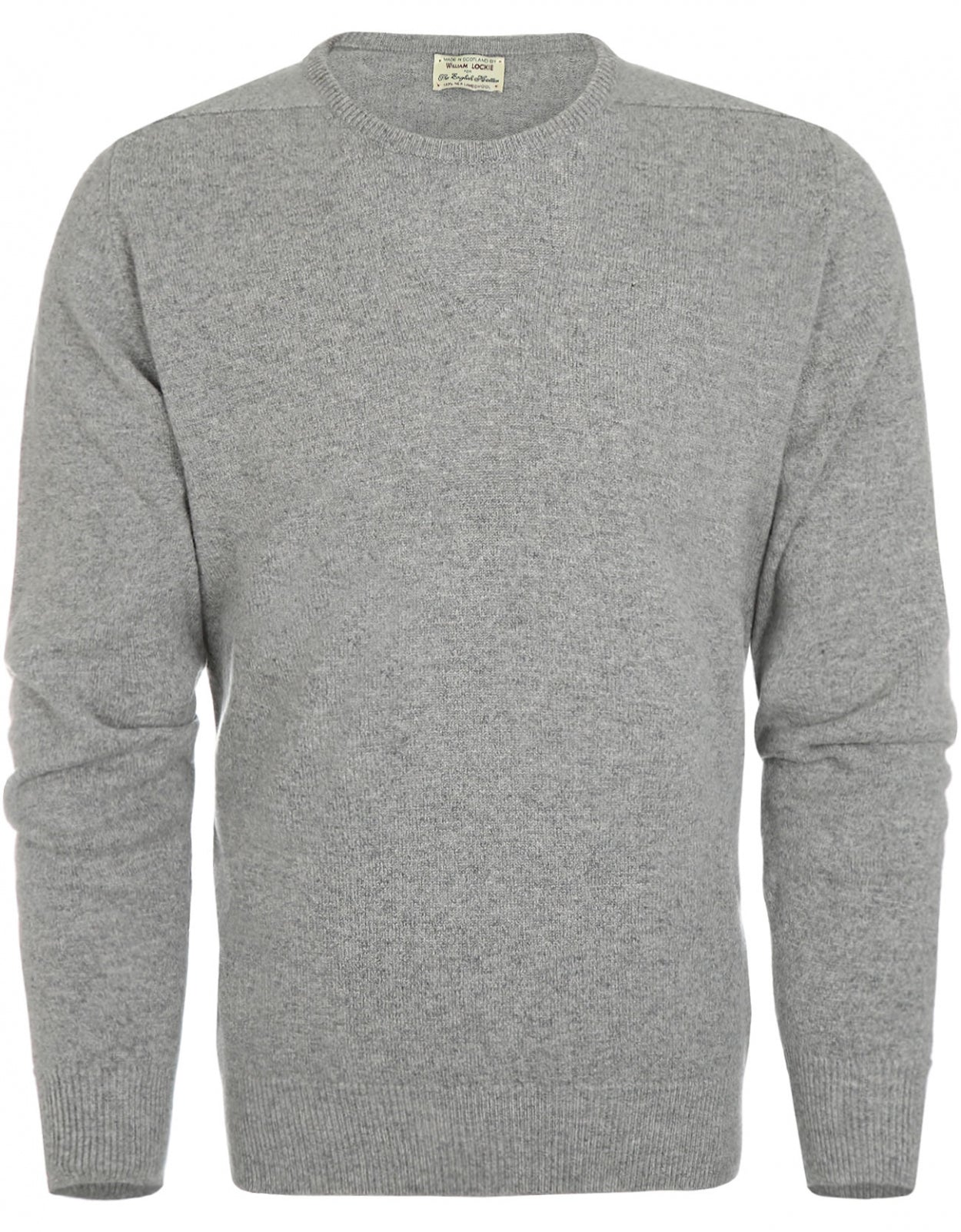 William Lockie Rundhalspullover aus Lammwolle | Flanell