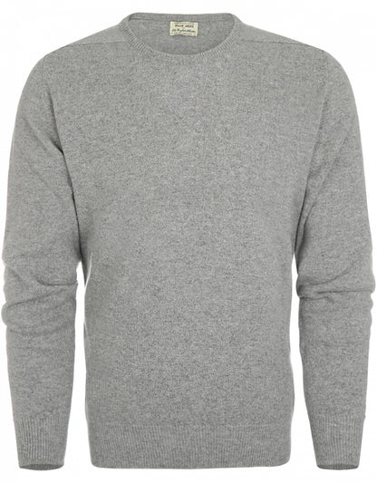 William Lockie Rundhalspullover aus Lammwolle | Flanell