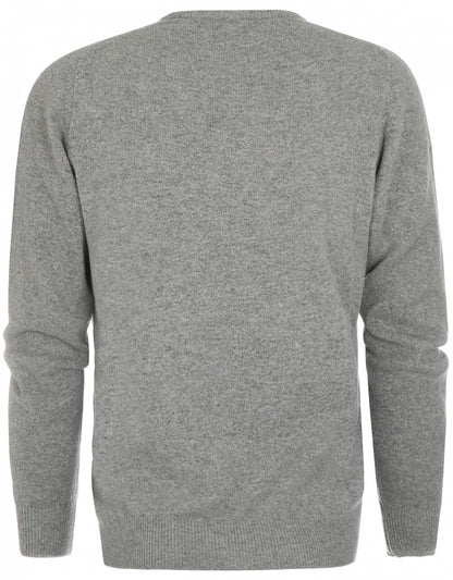 William Lockie Rundhalspullover aus Lammwolle | Flanell