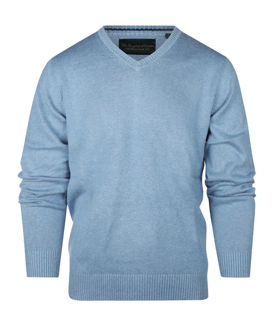 Katoenen V-Hals Pullover |