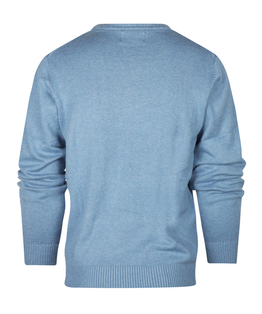 Katoenen V-Hals Pullover |