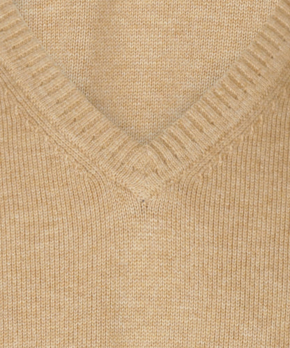Baumwollpullover mit V-Ausschnitt |