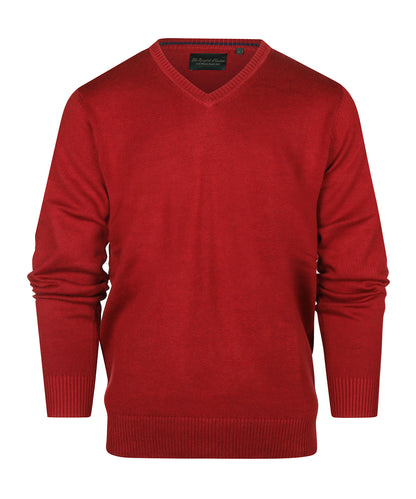 Katoenen V-Hals Pullover |