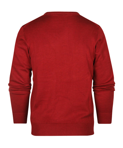 Katoenen V-Hals Pullover |