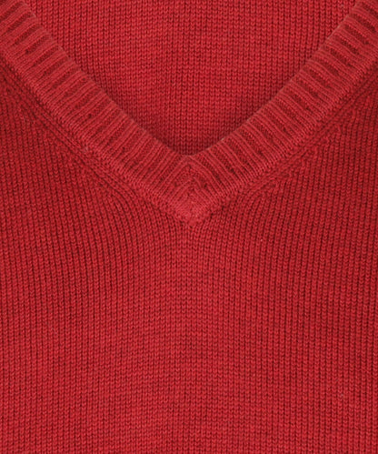 Katoenen V-Hals Pullover |